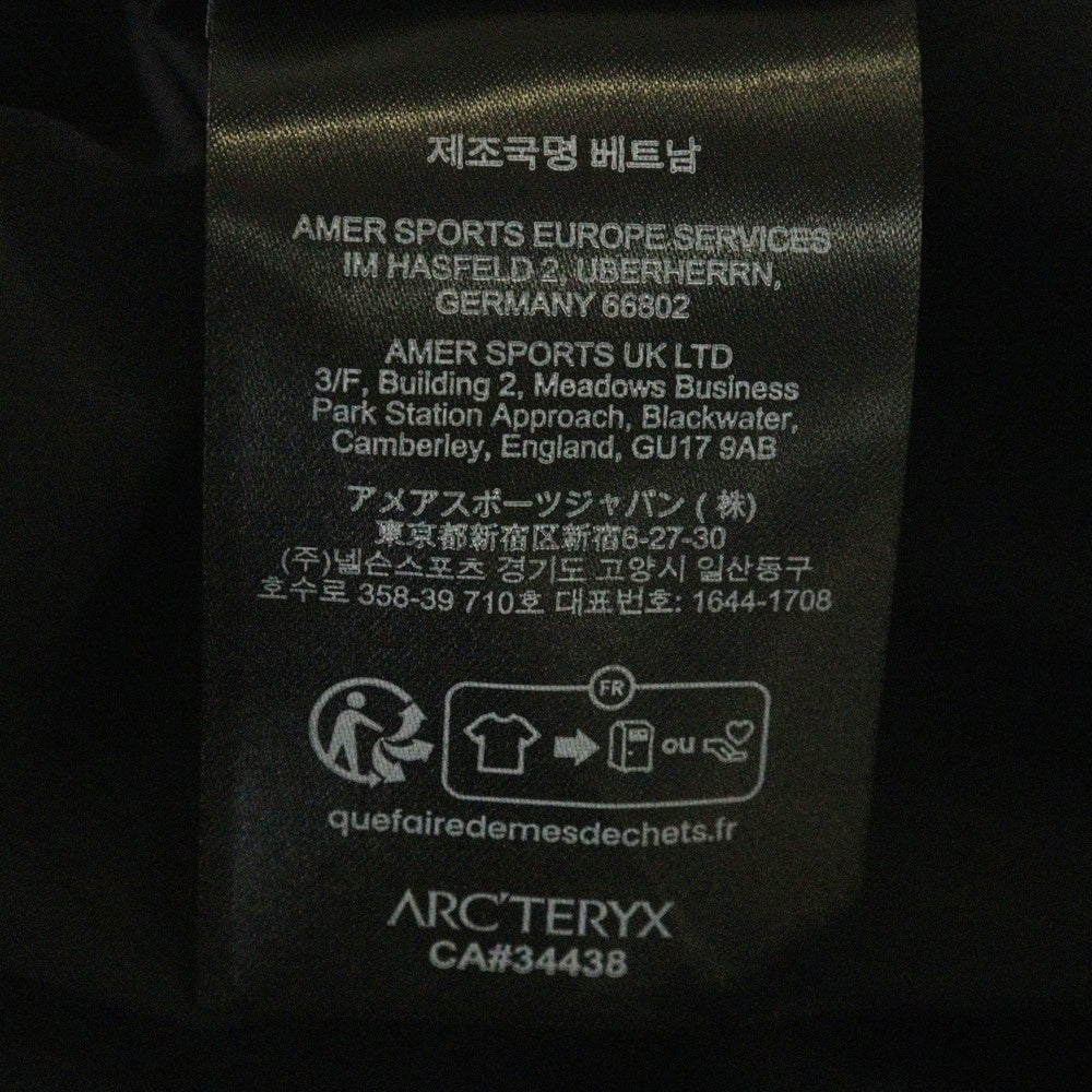 ARC'TERYX(アークテリクス) VEILANCE METRY LS SHIRT ヴェイランス メトリー ナイロン 長袖シャツ ブラック X000009122