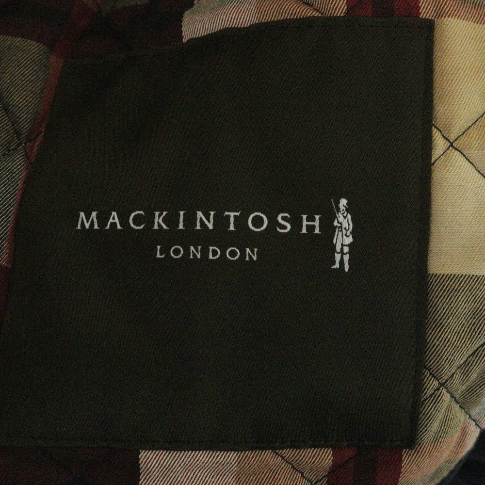 MACKINTOSH PHILOSOPHY(マッキントッシュフィロソフィー) 裏地チェック 中綿 フーデッド キルティング コート ネイビー G5A16-818-28