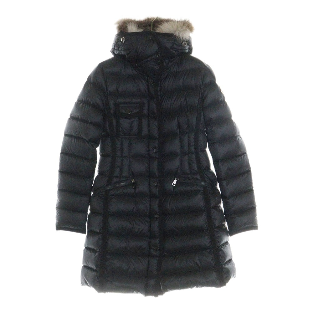 MONCLER(モンクレール) 22AW HERMIFUR エルミ フード付き ナイロン ダウンコート ブラック レディース H20931C51601