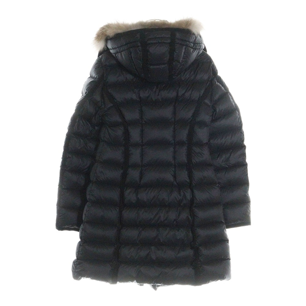 MONCLER(モンクレール) 22AW HERMIFUR エルミ フード付き ナイロン ダウンコート ブラック レディース H20931C51601