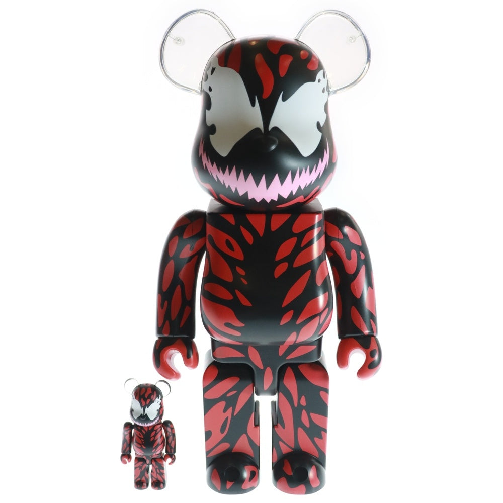 MEDICOM TOY(メディコムトイ) BE@RBRICK CARNAGE 100% & 400 ベアブリック カーネイジ 2体セット フィギュア 人形 レッド
