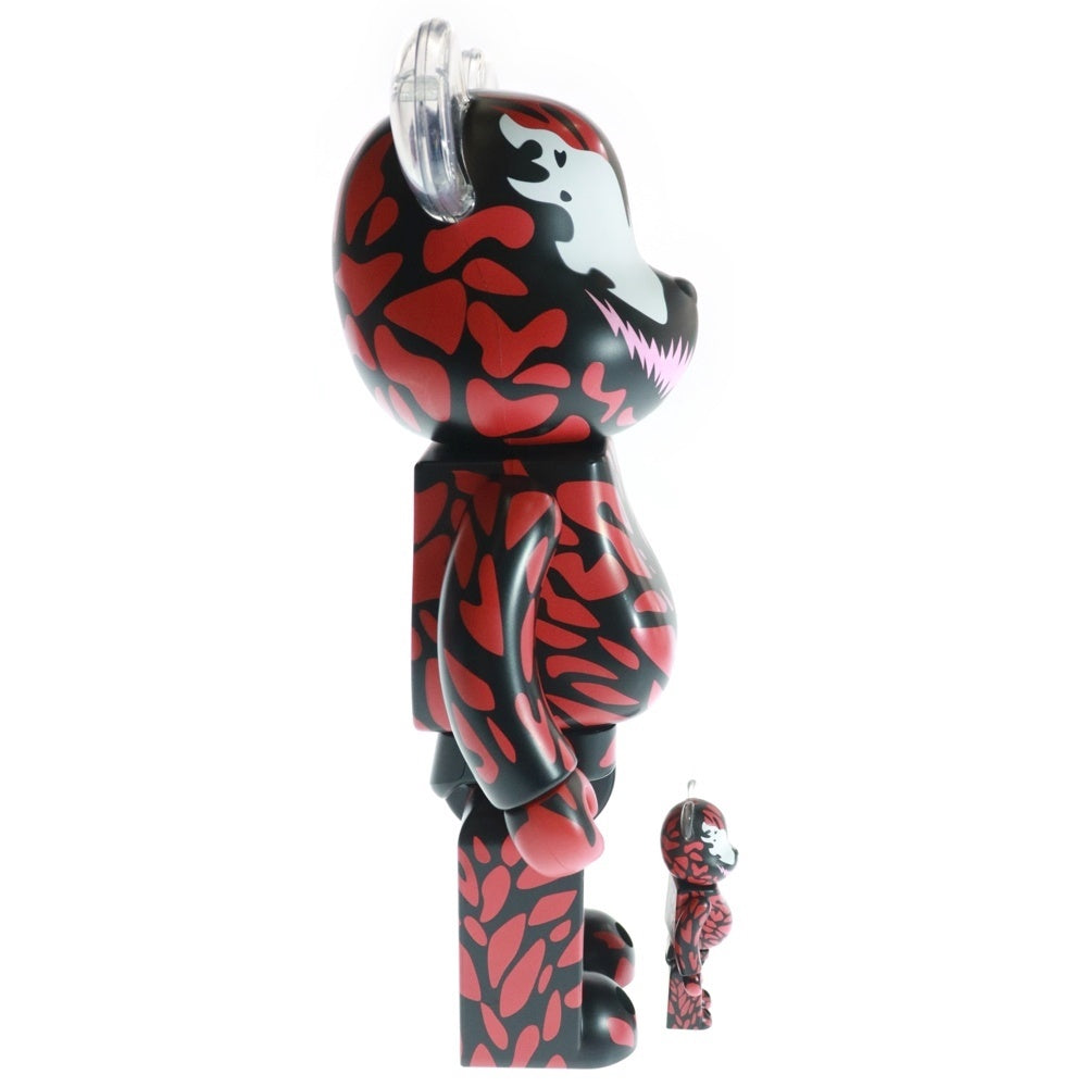 MEDICOM TOY(メディコムトイ) BE@RBRICK CARNAGE 100% & 400 ベアブリック カーネイジ 2体セット フィギュア 人形 レッド