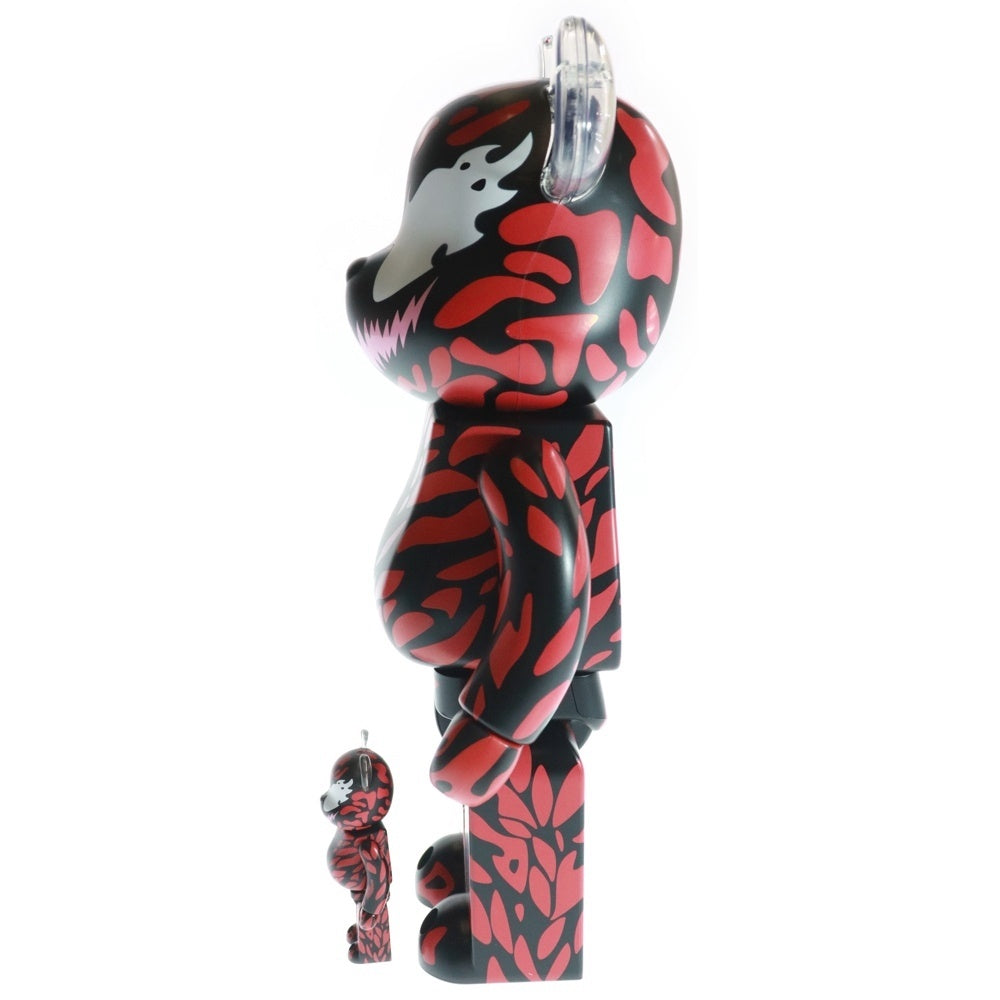 MEDICOM TOY(メディコムトイ) BE@RBRICK CARNAGE 100% & 400 ベアブリック カーネイジ 2体セット フィギュア 人形 レッド