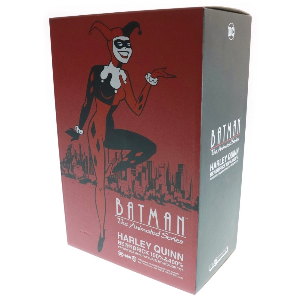 MEDICOM TOY(メディコムトイ) BE@RBRICK HARLEY QUINN BATMAN Animated Ver 400% ベアブリック ハーレイ クイン バットマン アニメ シリーズ フィギュア人形 レッド/ブラック