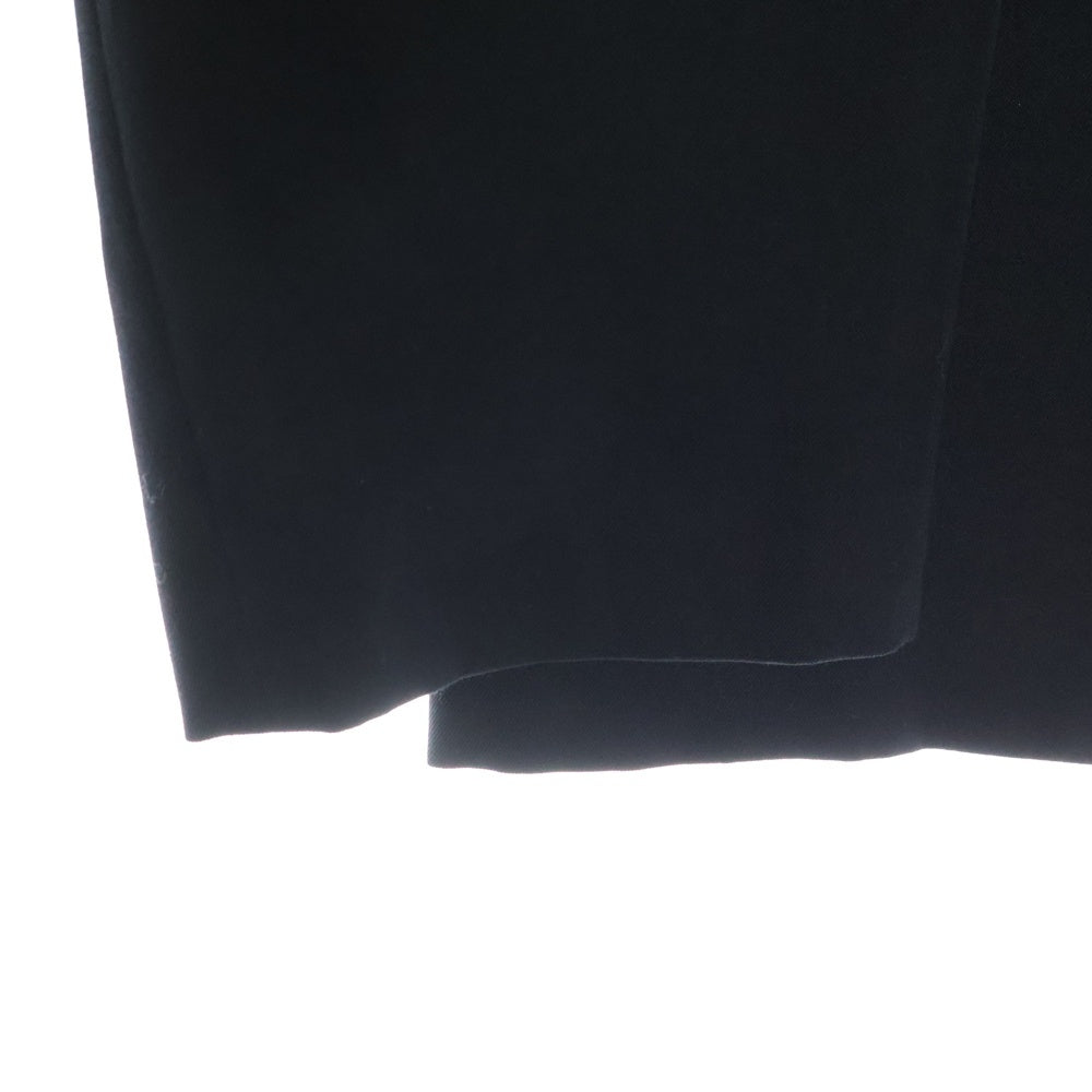 Yohji Yamamoto POUR HOMME(ヨウジヤマモト プールオム) 02SS 女優期 フロント刺繍 レインウール ノッチドラペル 5B シングル テーラードジャケット ブラック HE-J-63-100