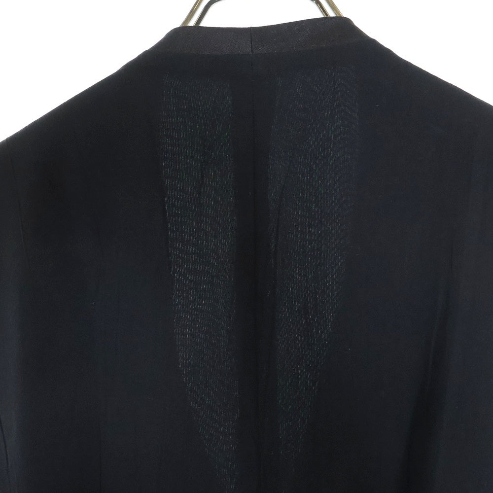 Yohji Yamamoto POUR HOMME(ヨウジヤマモト プールオム) 90S 4ポケット 5B リネン テーラードボタンフロントジレベスト ブラック