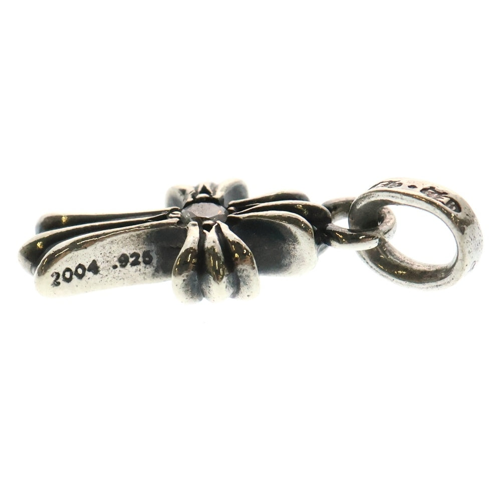 CHROME HEARTS(クロムハーツ) CRS BBYFAT DMND ベイビーファットクロス 両面1ダイヤ ペンダントトップ シルバー BCA238