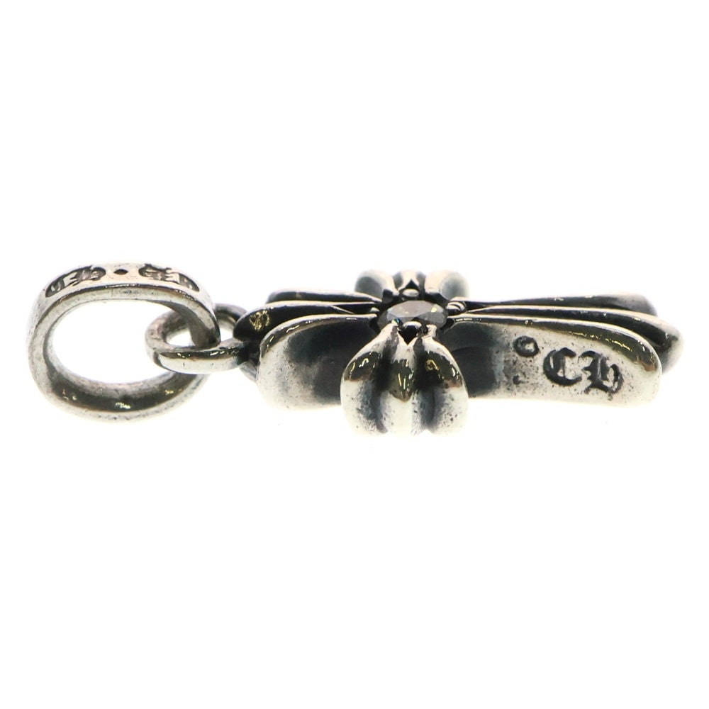 CHROME HEARTS(クロムハーツ) CRS BBYFAT DMND ベイビーファットクロス 両面1ダイヤ ペンダントトップ シルバー BCA238