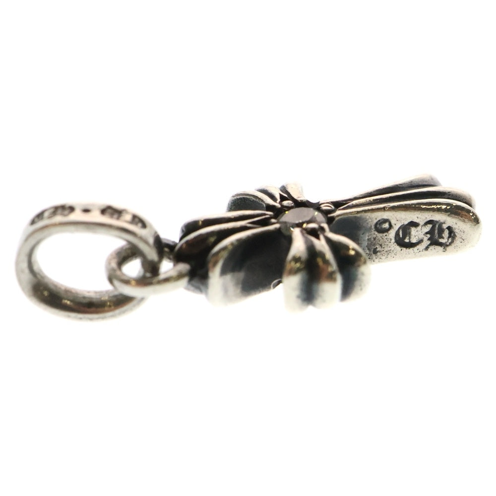 CHROME HEARTS(クロムハーツ) CRS BBYFAT DMND ベイビーファットクロス 両面1ダイヤ ペンダントトップ シルバー BCA238