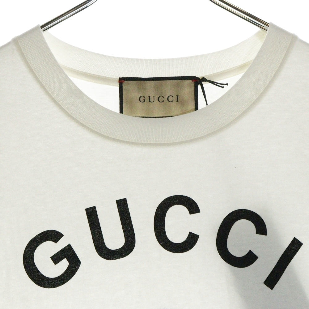 GUCCI(グッチ) FIRENZE 1921 Print Tee フィレンツェ ロゴプリント 半袖Tシャツ カットソー ホワイト 616036 XJD7T