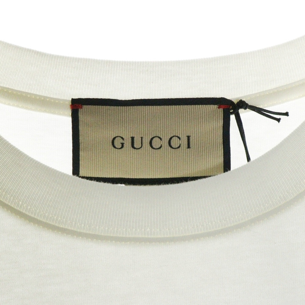 GUCCI(グッチ) FIRENZE 1921 Print Tee フィレンツェ ロゴプリント 半袖Tシャツ カットソー ホワイト 616036 XJD7T