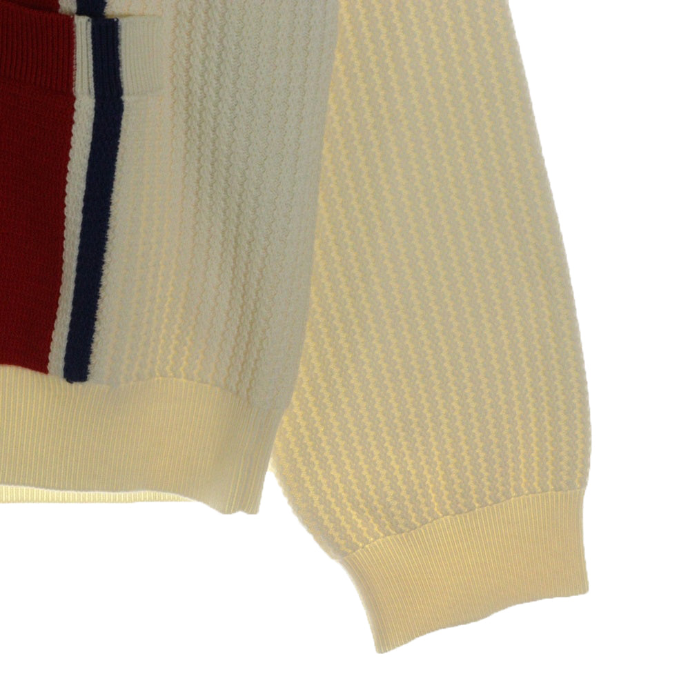 GUCCI(グッチ) GG Logo Patch Knit Cardigan ロゴパッチ ニットカーディガン ホワイト 739962 XKC9L