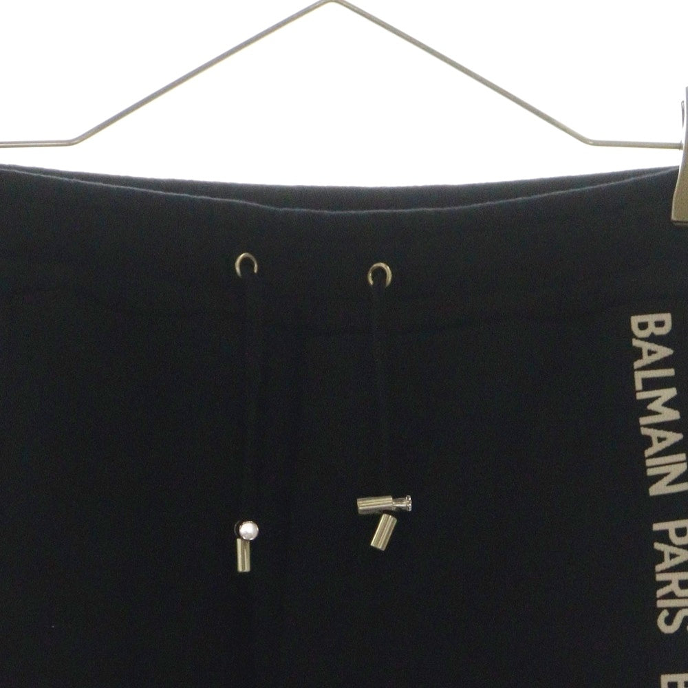 BALMAIN(バルマン) 19SS サイドロゴライン バイカー スウェットパンツ ブラック RH05310J928