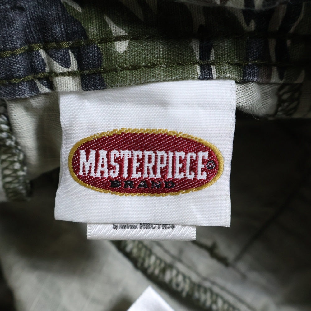 MASTERPIECE(マスターピース) リップストップ カモフラ カーゴ ロングパンツ カーキ 604-78005