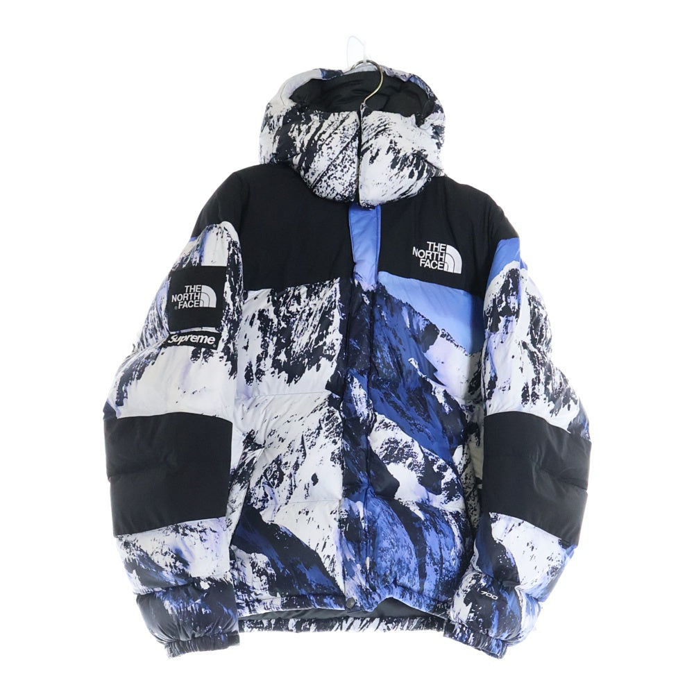 SUPREME(シュプリーム) 17AW ×THE NORTH FACE Mountain Baltoro Jacket ザノースフェイス マウンテン バルトロ ダウンジャケット 雪山 ホワイト/ブルー NF0A3LHQ