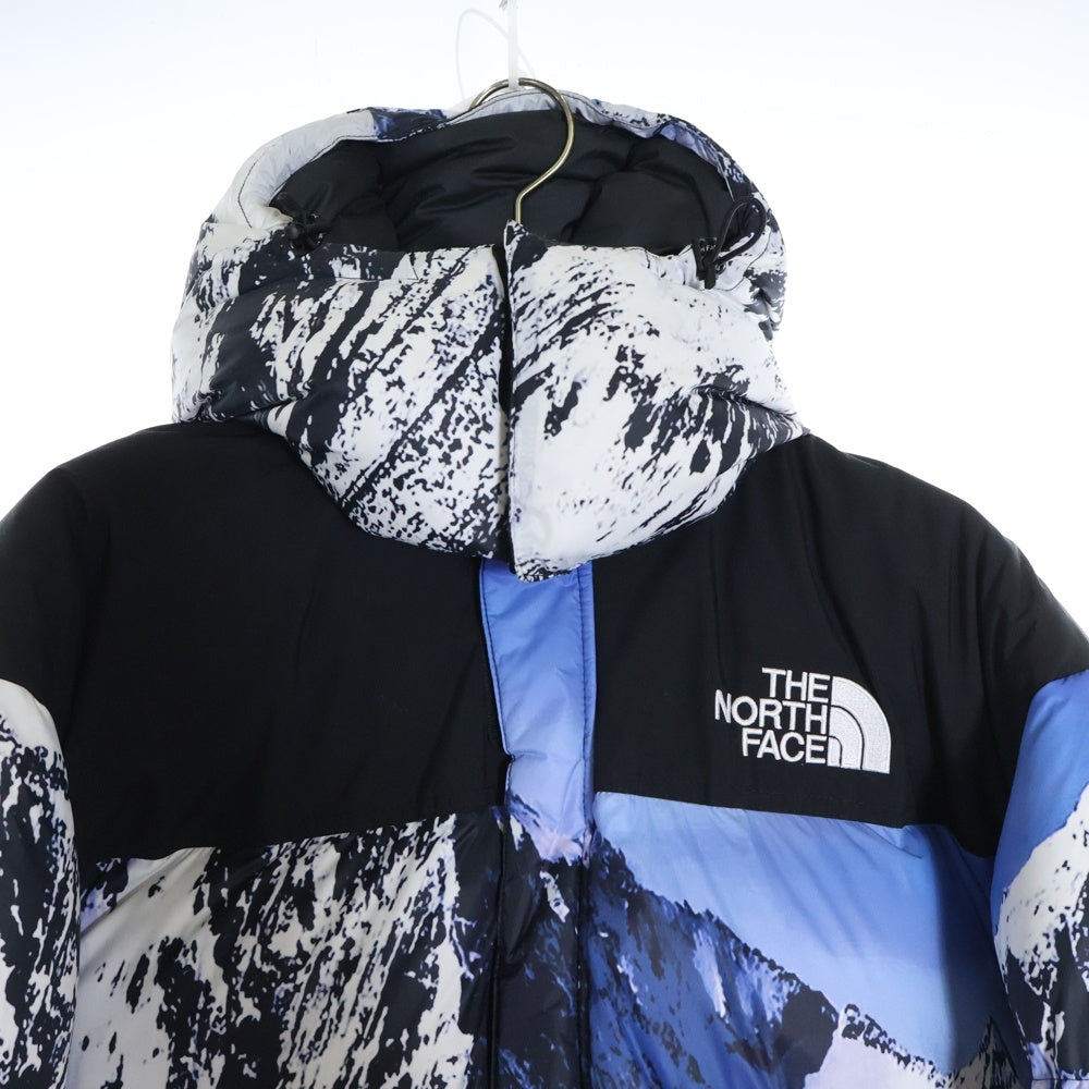 SUPREME(シュプリーム) 17AW ×THE NORTH FACE Mountain Baltoro Jacket ザノースフェイス マウンテン バルトロ ダウンジャケット 雪山 ホワイト/ブルー NF0A3LHQ