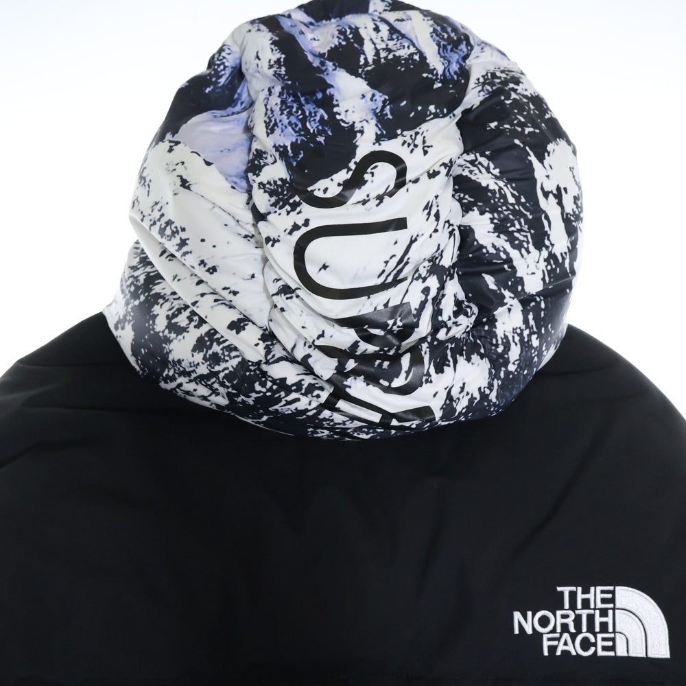 SUPREME(シュプリーム) 17AW ×THE NORTH FACE Mountain Baltoro Jacket ザノースフェイス マウンテン バルトロ ダウンジャケット 雪山 ホワイト/ブルー NF0A3LHQ