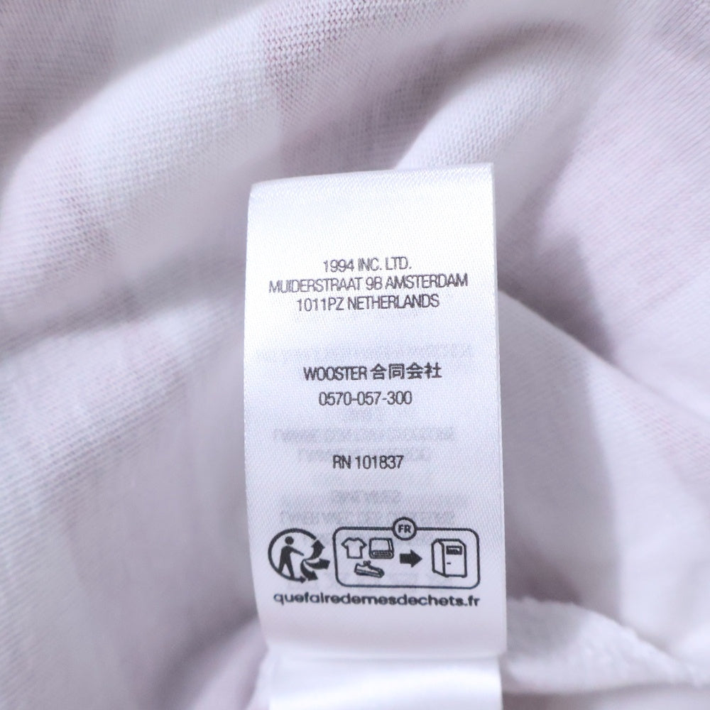 SUPREME(シュプリーム) 24SS Overprint Stripe S/S Top オーバープリント ストライプ クルーネック 半袖 Tシャツカットソー ホワイト/レッド
