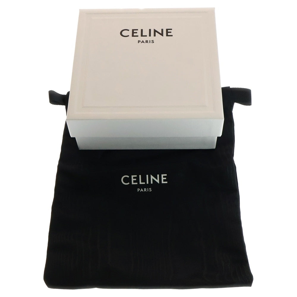 CELINE(セリーヌ) 23SS ミディアム カーフスキン ウエスタン レザー ベルト ブラック/シルバー 45BBU3ACI.38SI.95
