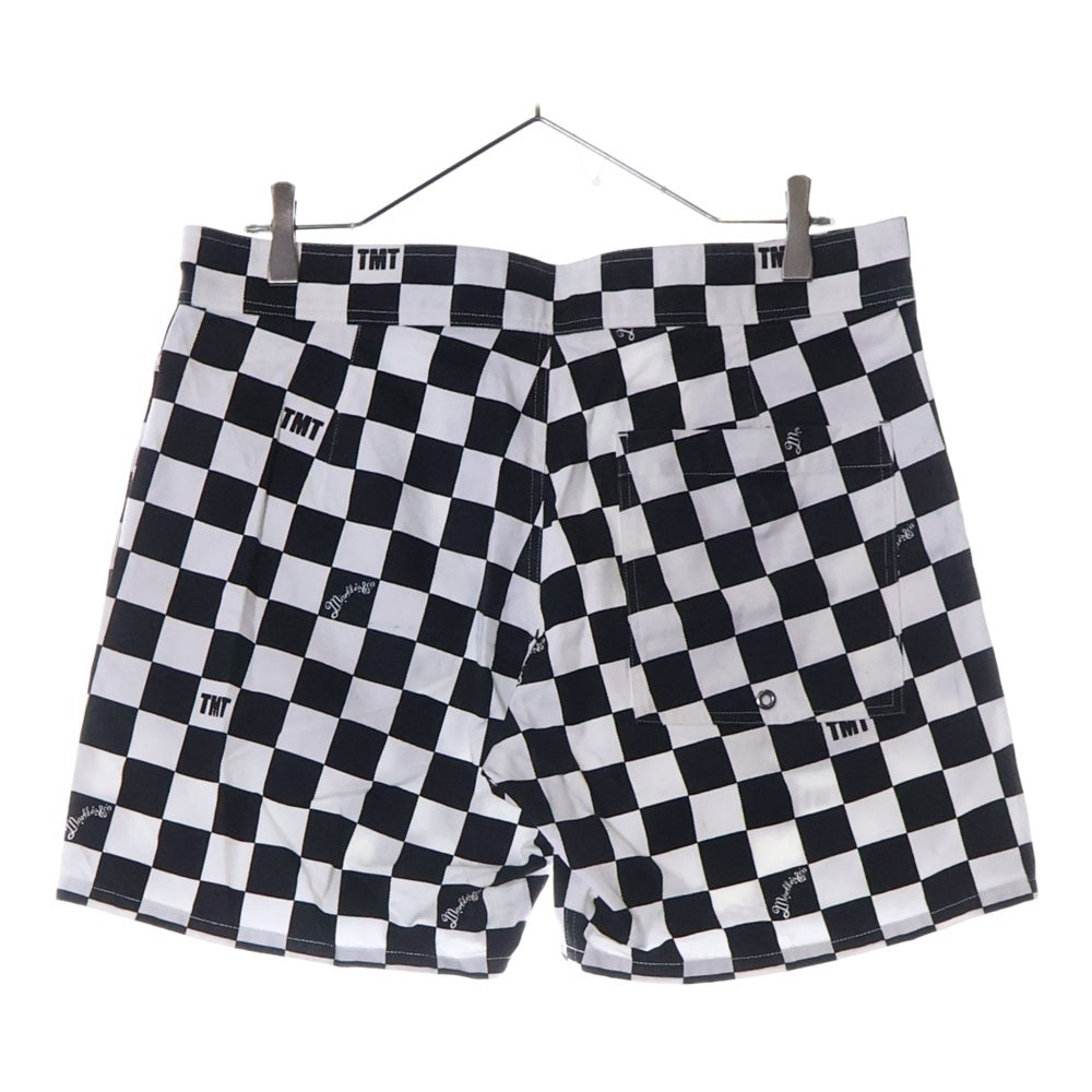 T.M.T(ティーエムティー) 23SS ×MARBLES CHECKER SHORTS TSP-S マーブルズ チェッカー ショーツ ショート ハーフパンツ ブラック/ホワイト TSP-S23MB01