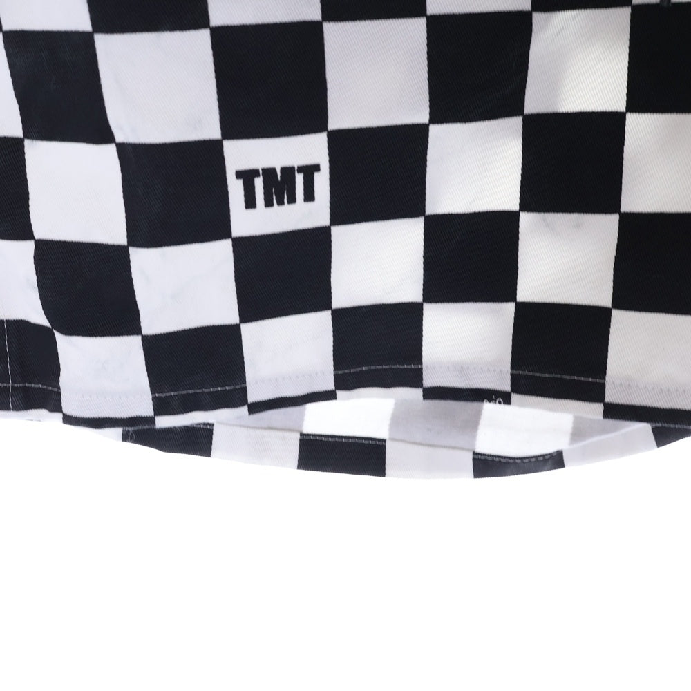 T.M.T(ティーエムティー) 23SS ×MARBLES CHECKER SHORTS TSP-S マーブルズ チェッカー ショーツ ショート ハーフパンツ ブラック/ホワイト TSP-S23MB01