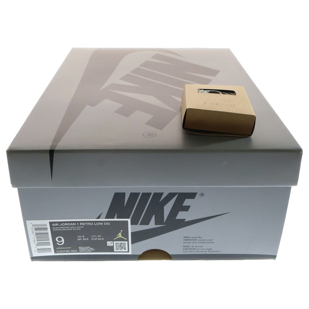 NIKE(ナイキ) AIR JORDAN 1 RETRO LOW OG SHADOW エアジョーダン1シャドウ ローカットスニーカー ブラック/グレー US9/27.0cm CZ0790-003
