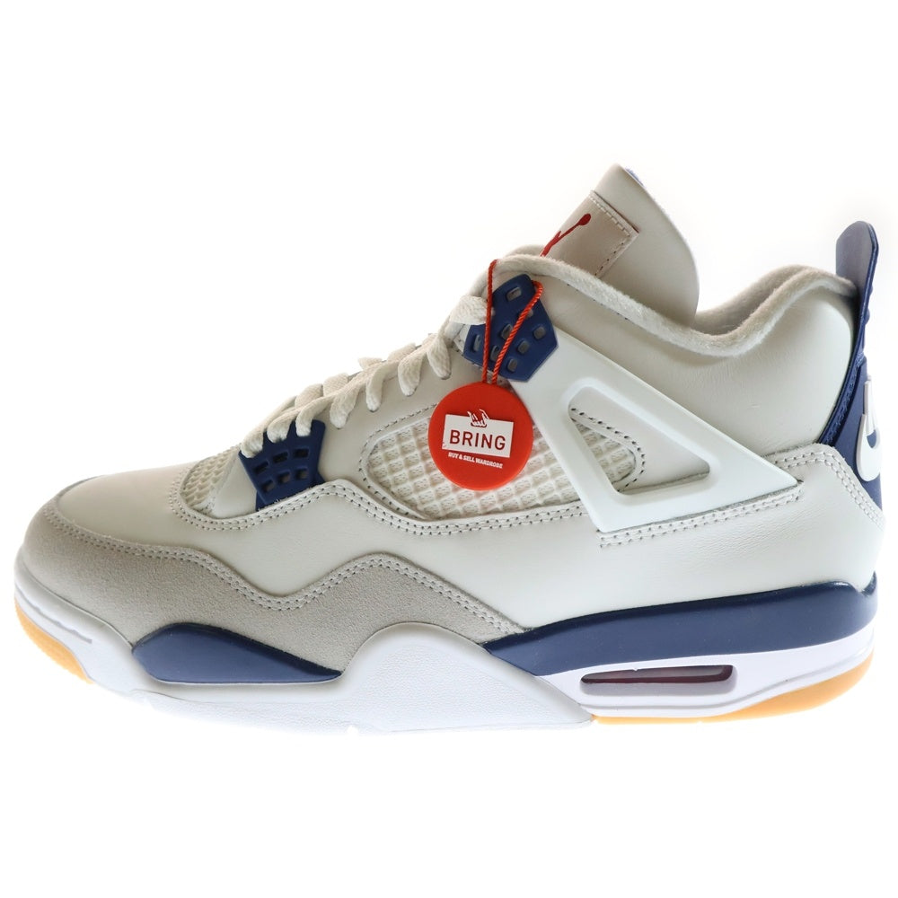 NIKE SB(ナイキエスビー) AIR JORDAN 4 RETRO SP エアジョーダン 4 レトロ ハイカットスニーカー ホワイト/ネイビー US9/27cm DR5415-100