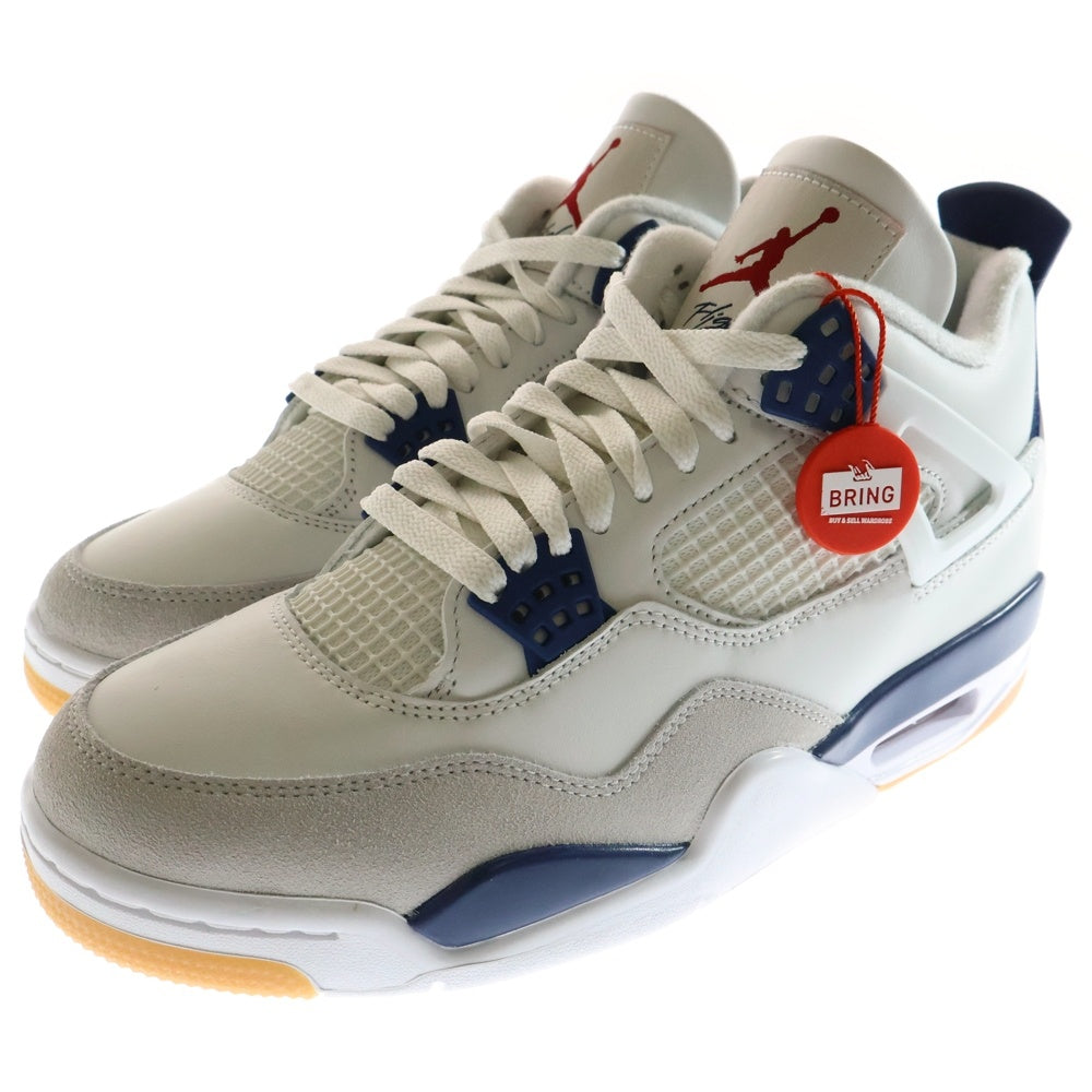 NIKE SB(ナイキエスビー) AIR JORDAN 4 RETRO SP エアジョーダン 4 レトロ ハイカットスニーカー ホワイト/ネイビー US9/27cm DR5415-100