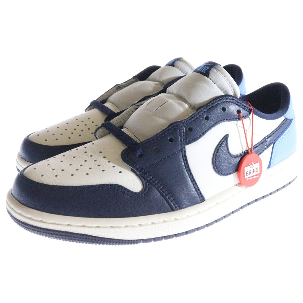 NIKE(ナイキ) AIR JORDAN 1 RETRO LOW OG Obsidian エアジョーダン 1 オブシディアン ローカットスニーカー ホワイト/ブルー US9/27cm CZ0790-400