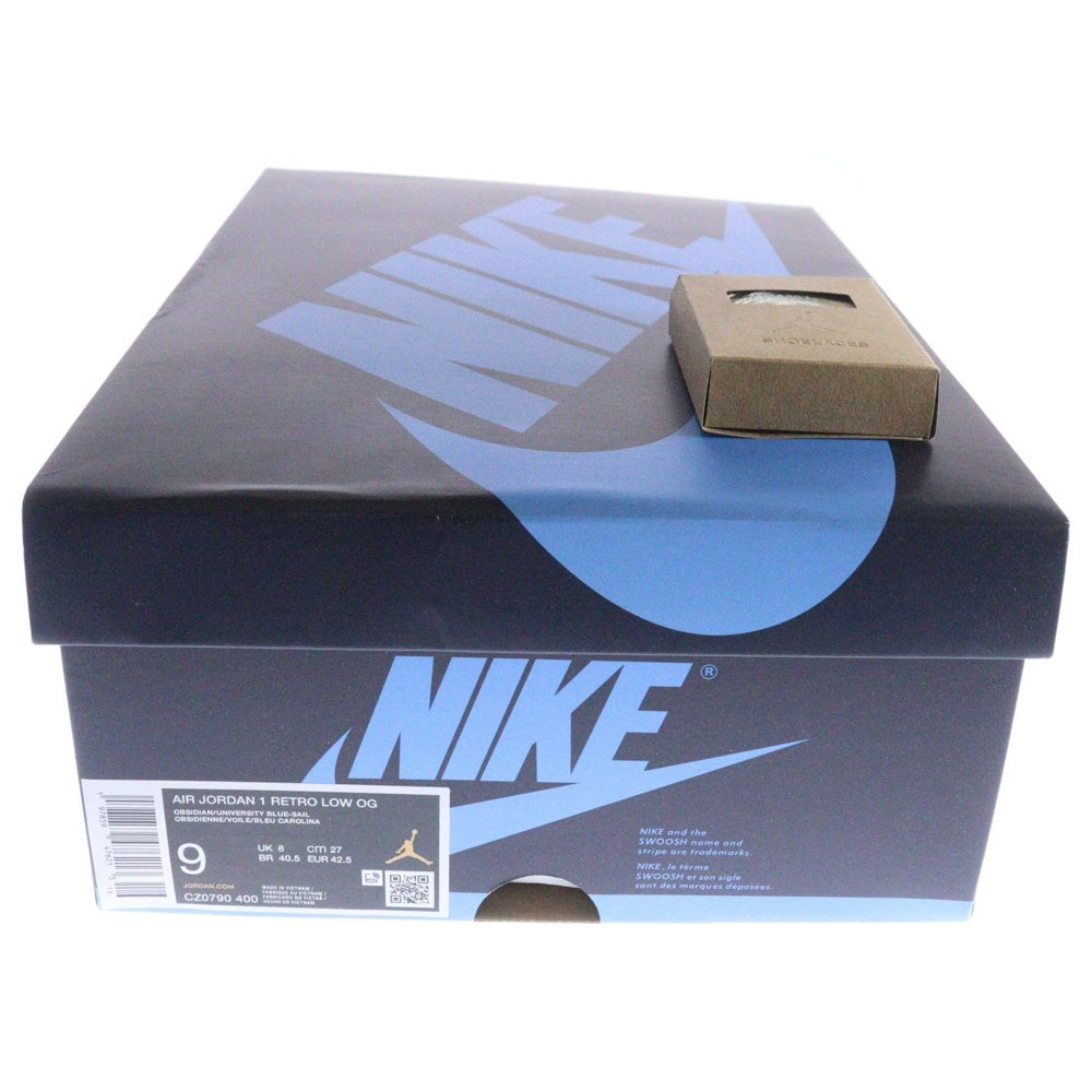 NIKE(ナイキ) AIR JORDAN 1 RETRO LOW OG Obsidian エアジョーダン 1 オブシディアン ローカットスニーカー ホワイト/ブルー US9/27cm CZ0790-400