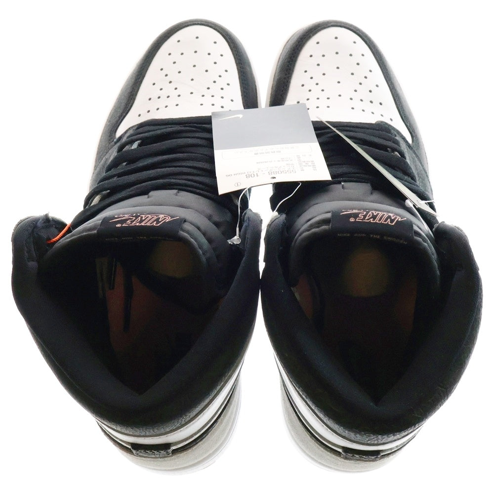 NIKE(ナイキ) AIR JORDAN 1 HIGH OG BLEACHED CORAL エアジョーダン 1 ブリーチドコーラル ハイカットスニーカー グレー US9/27cm 555088-108