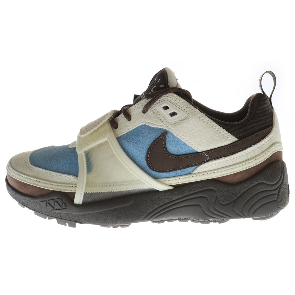 NIKE(ナイキ) ×TRAVIS SCOTT ZOOM FIELD JAXX トラヴィススコット ズーム フィールド ジャックス ローカットスニーカー ブラウン/ブルー US9/27.0cm HQ3072-400