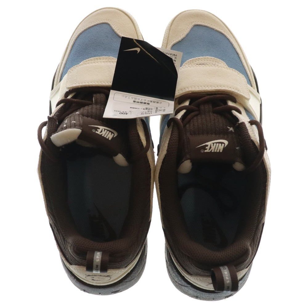 NIKE(ナイキ) ×TRAVIS SCOTT ZOOM FIELD JAXX トラヴィススコット ズーム フィールド ジャックス ローカットスニーカー ブラウン/ブルー US9/27.0cm HQ3072-400
