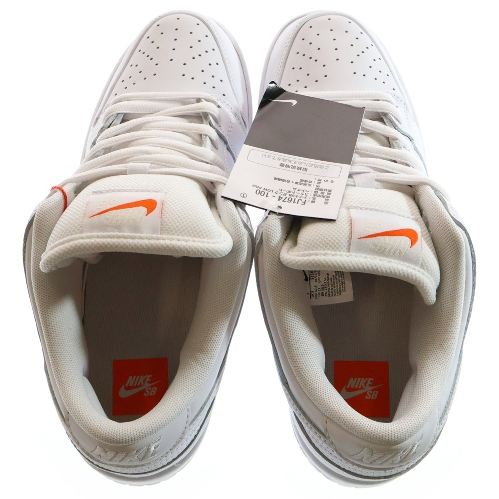 NIKE SB(ナイキエスビー) DUNK LOW PRO ISO Triple White ダンク プロ ローカットスニーカー ホワイト US9/27cm FJ1674-100