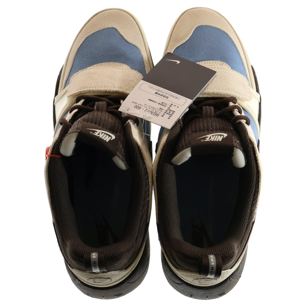 NIKE(ナイキ) ×TRAVIS SCOTT ZOOM FIELD JAXX トラヴィススコット ズーム フィールド ジャックス ローカットスニーカー ブラウン/ブルー US11/29.0cm HQ3072-400