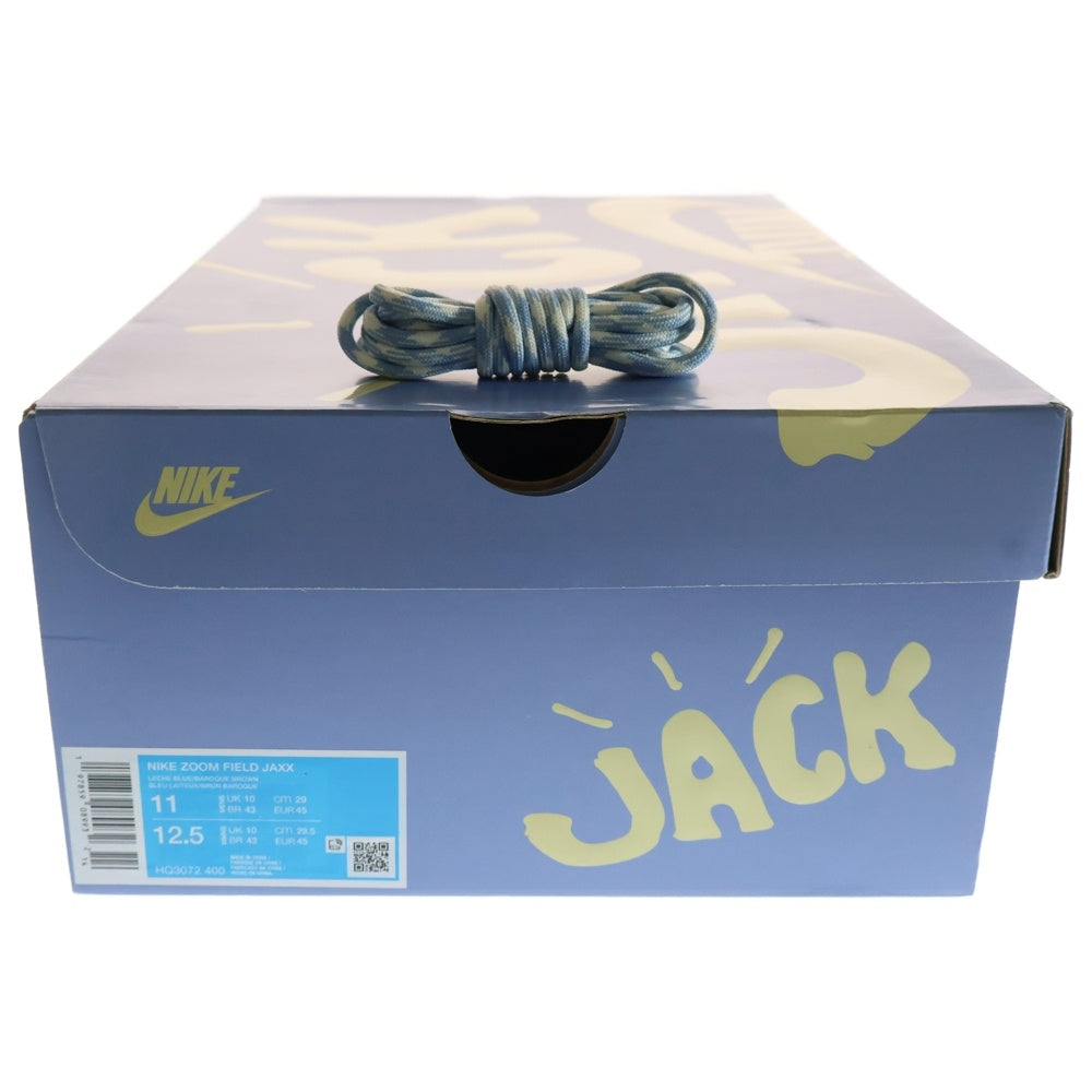 NIKE(ナイキ) ×TRAVIS SCOTT ZOOM FIELD JAXX トラヴィススコット ズーム フィールド ジャックス ローカットスニーカー ブラウン/ブルー US11/29.0cm HQ3072-400