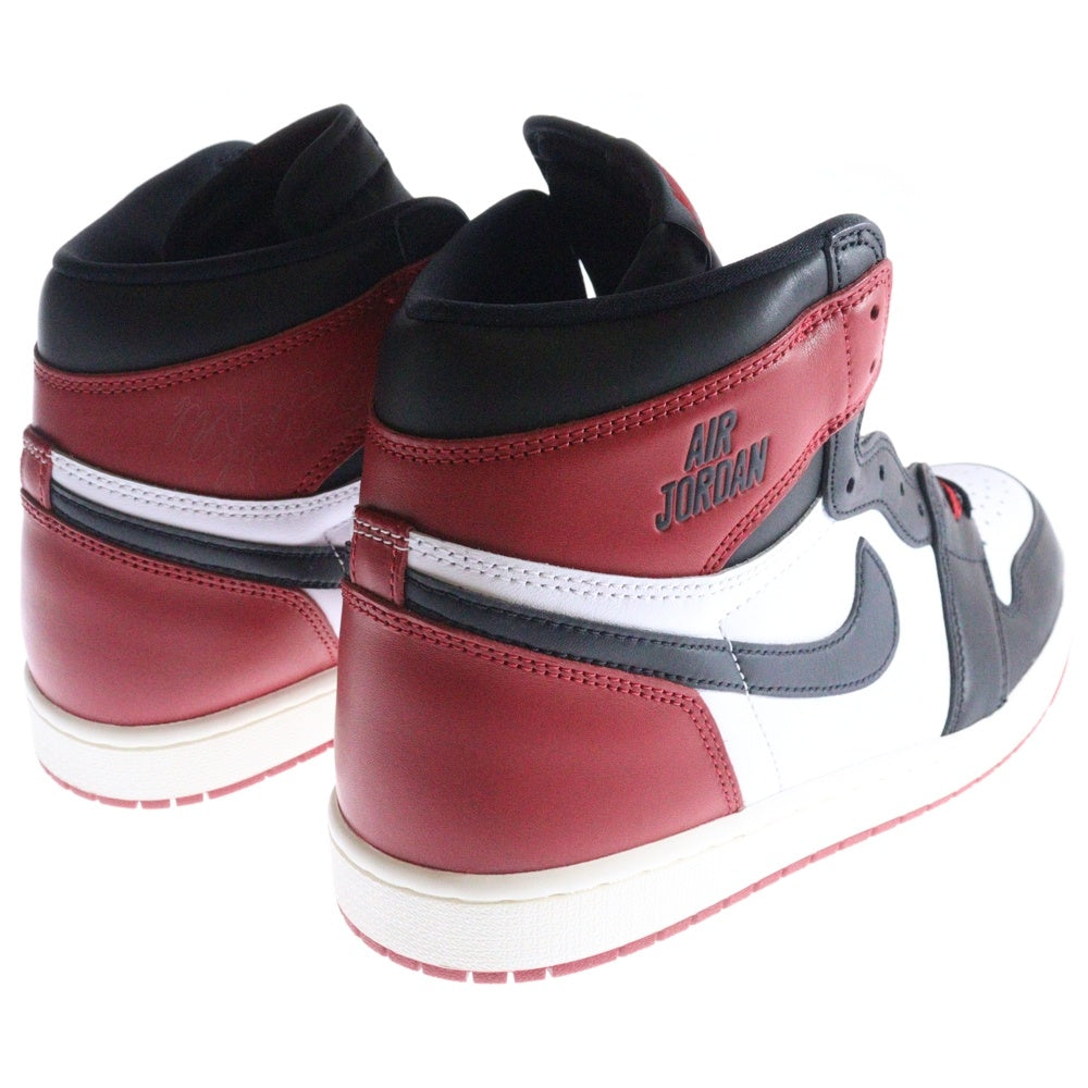 NIKE(ナイキ) AIR JORDAN 1 RETRO HIGH OG BLACK TOE REIMAGINED エア ジョーダン 1 ブラック トゥ リイマジンド つま黒 ハイカットスニーカー US11/29cm DZ5485-106