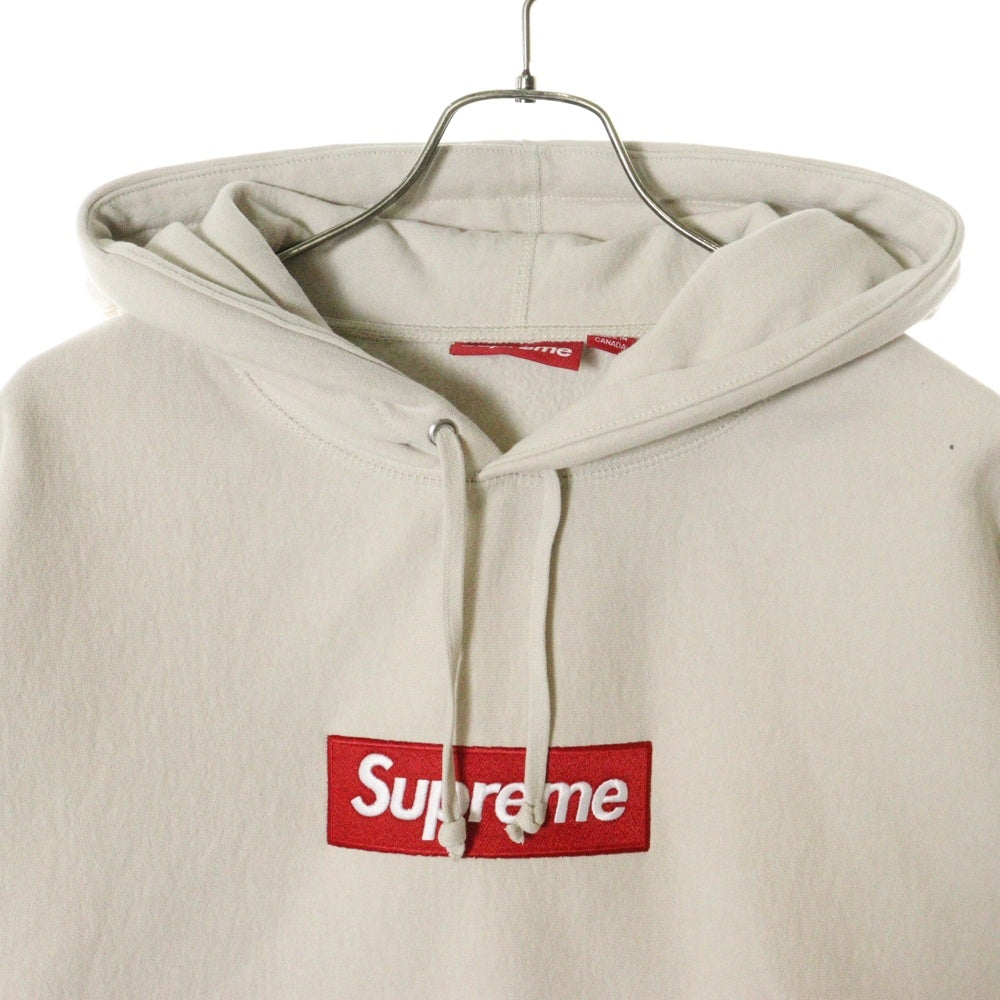 SUPREME(シュプリーム) 24AW Box Logo Hooded Sweatshirt ボックスロゴ プルオーバースウェットパーカー ベージュ