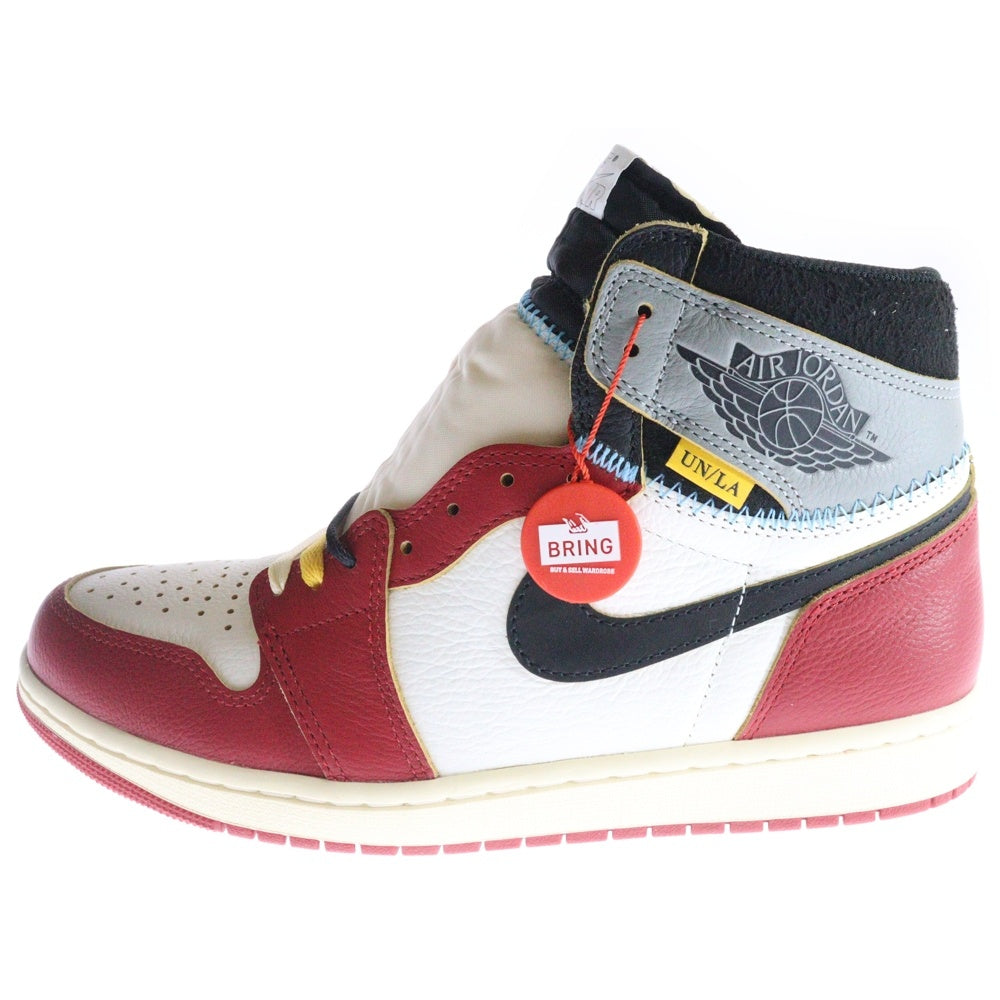 NIKE(ナイキ) ×UNION ユニオン AIR JORDAN 1 RETRO HIGH OG Chicago エアジョーダン1 ハイカットスニーカー シカゴ レッド/ホワイト US10.5/28.5cm HV8563-600