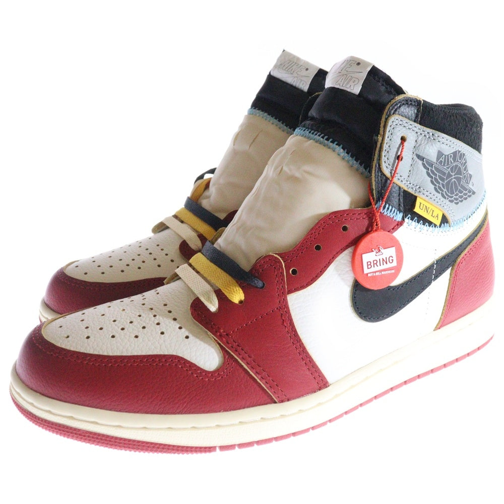 NIKE(ナイキ) ×UNION ユニオン AIR JORDAN 1 RETRO HIGH OG Chicago エアジョーダン1 ハイカットスニーカー シカゴ レッド/ホワイト US10.5/28.5cm HV8563-600