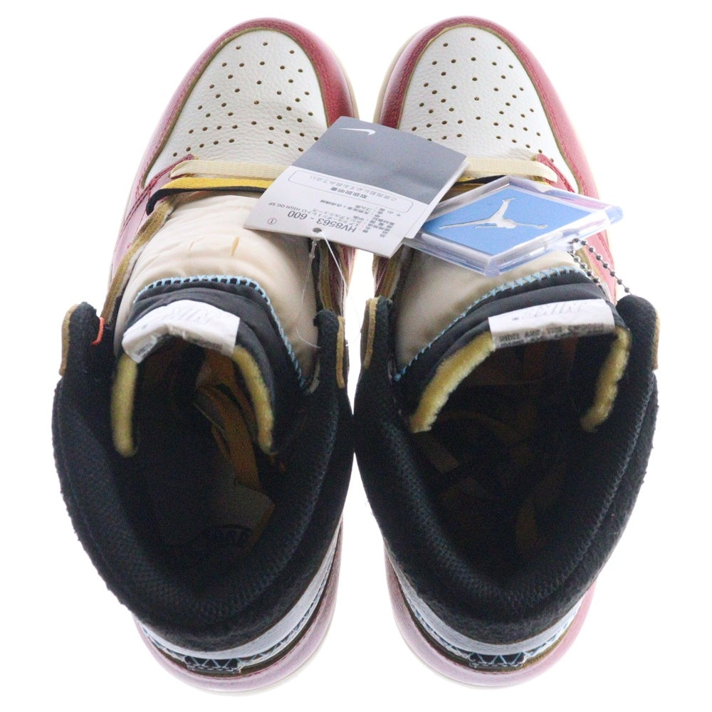 NIKE(ナイキ) ×UNION ユニオン AIR JORDAN 1 RETRO HIGH OG Chicago エアジョーダン1 ハイカットスニーカー シカゴ レッド/ホワイト US10.5/28.5cm HV8563-600