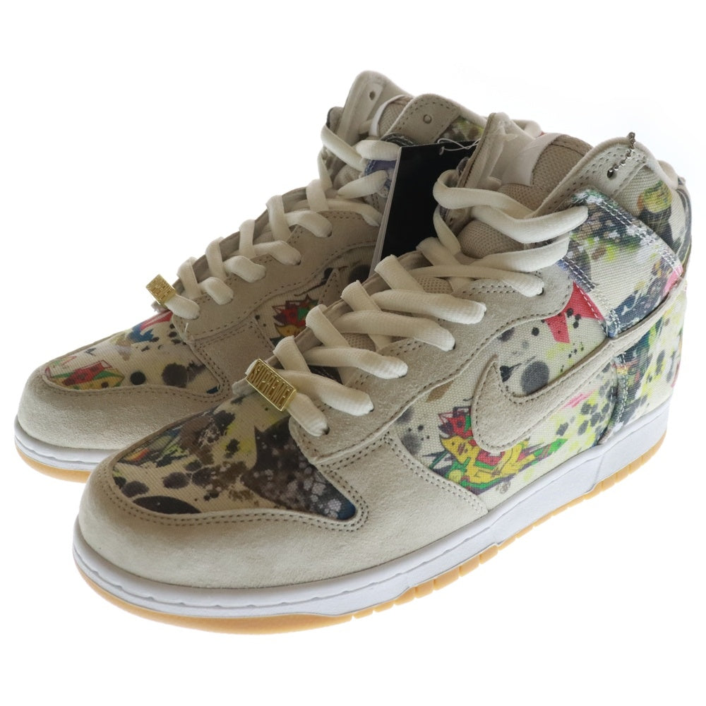 NIKE SB(ナイキエスビー) ×SUPREME DUNK HIGH RAMMELLZEE シュプリーム ダンク ラメルジー ハイカットスニーカー ホワイト US11/29cm FD8779-100