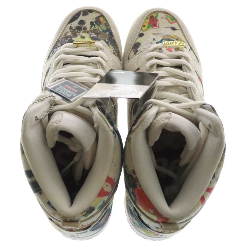 NIKE SB(ナイキエスビー) ×SUPREME DUNK HIGH RAMMELLZEE シュプリーム ダンク ラメルジー ハイカットスニーカー ホワイト US11/29cm FD8779-100
