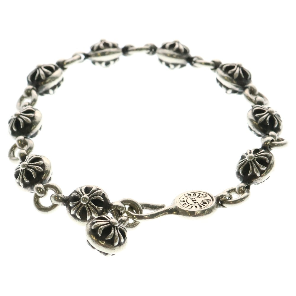 CHROME HEARTS(クロムハーツ) NO2 BALL #2クロスボールブレスレット シルバー BCA176