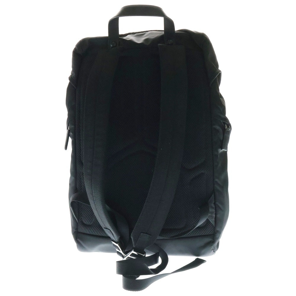PRADA(プラダ) ReNylon+SAFFIANO サフィアーノレザー リナイロンバックパック リュックサック ブラック 2VZ135