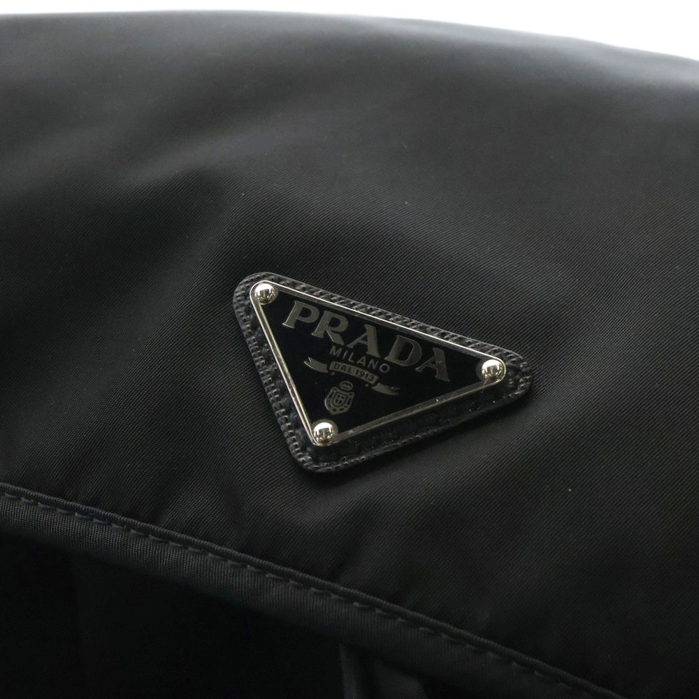 PRADA(プラダ) ReNylon+SAFFIANO サフィアーノレザー リナイロンバックパック リュックサック ブラック 2VZ135