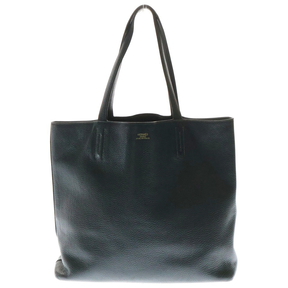 HERMES(エルメス) ドゥブルセンス45 トリヨンクレマンス リバーシブル トートバッグ ブラック