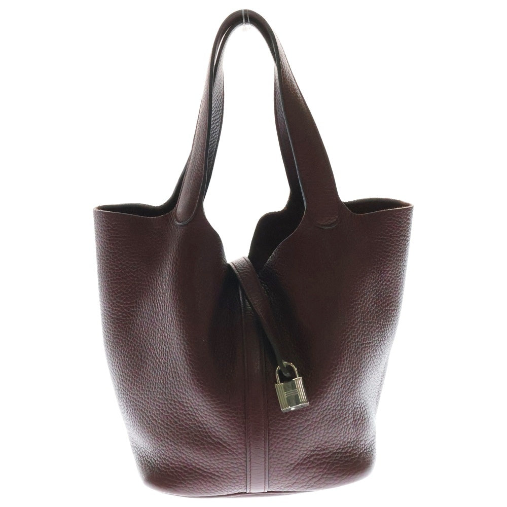 HERMES(エルメス) ピコタン MM トリヨンクレマンス A刻印 シルバー金具 ハンドバッグ ボルドー