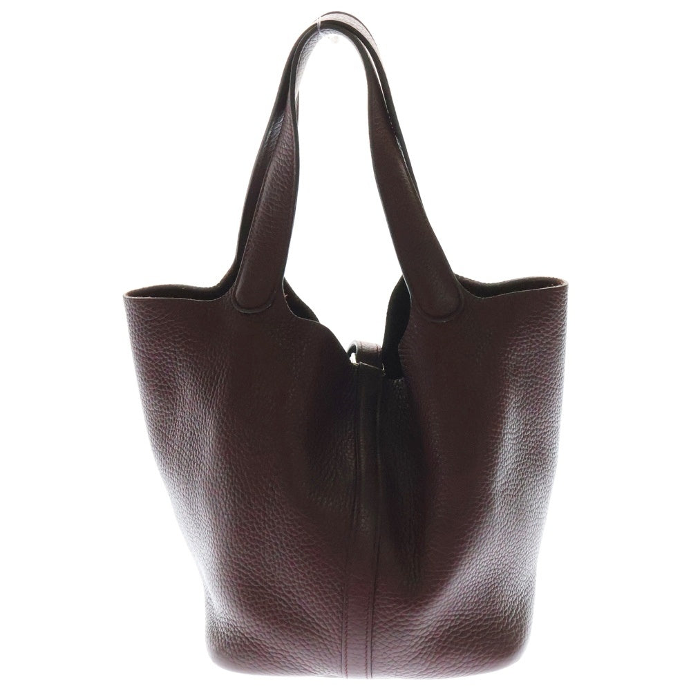 HERMES(エルメス) ピコタン MM トリヨンクレマンス A刻印 シルバー金具 ハンドバッグ ボルドー