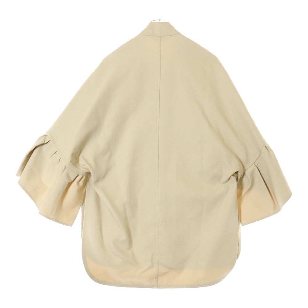MaxMara(マックスマーラ) ネックストラップ ポンチョケープ フリルトレンチコート ベージュ 473105166